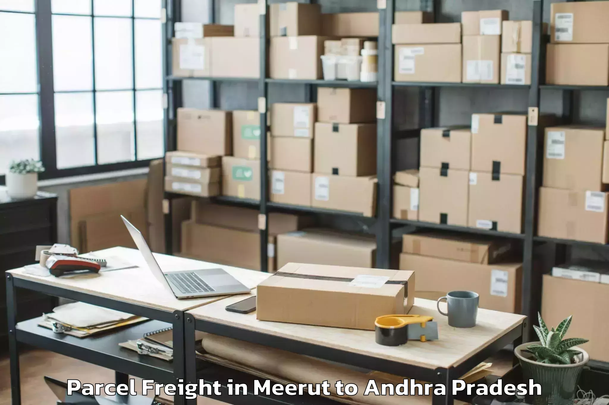 Get Meerut to Madugula Parcel Freight